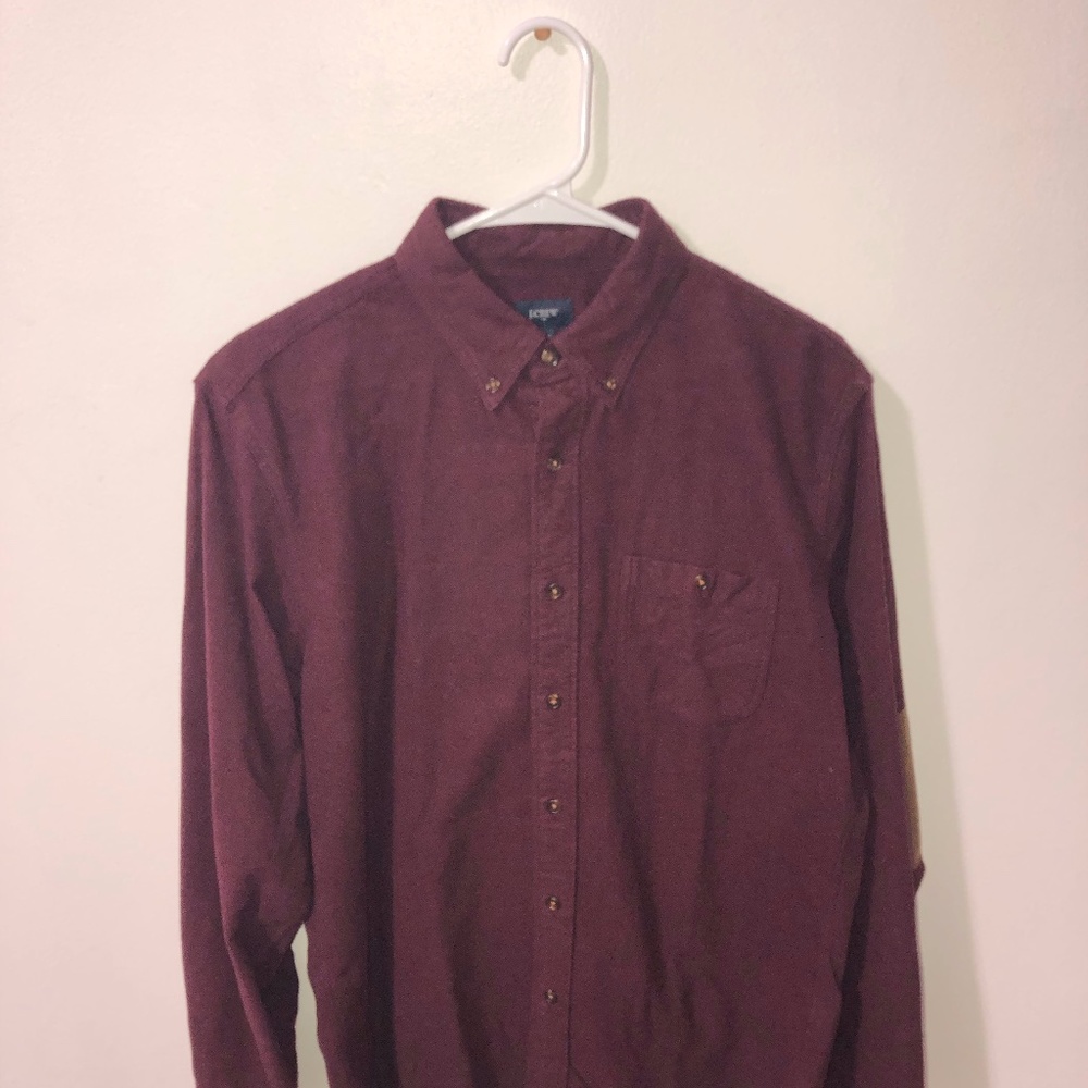 J. Crew Factory Elbow Patch Flannel